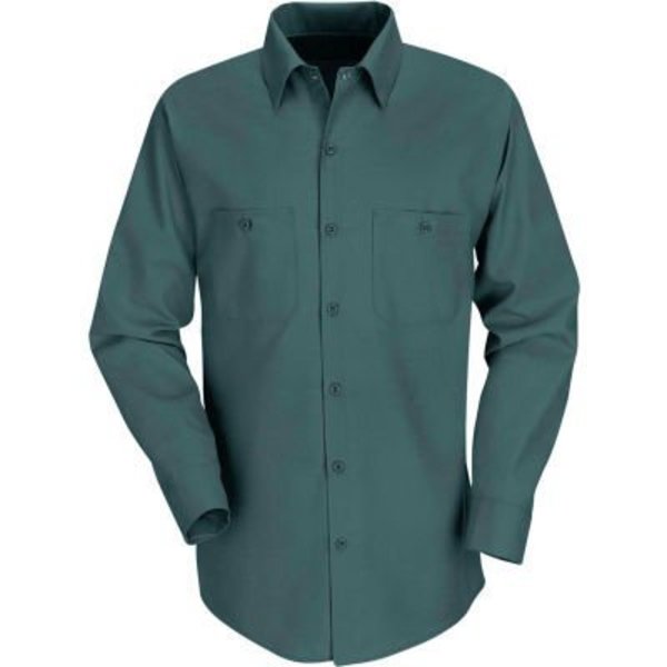 Vf Imagewear Red Kap¬Æ Men's Industrial Work Shirt Long Sleeve Spruce Green Long-L SP14 SP14SGLNL